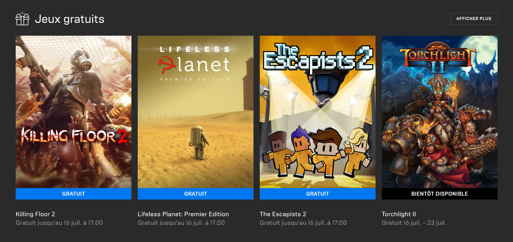 découvrez les meilleurs jeux gratuits sur epic games ! profitez d'une sélection variée de titres chaque semaine, allant des classiques aux nouveautés. ne manquez pas l'occasion de enrichir votre collection sans débourser un centime !
