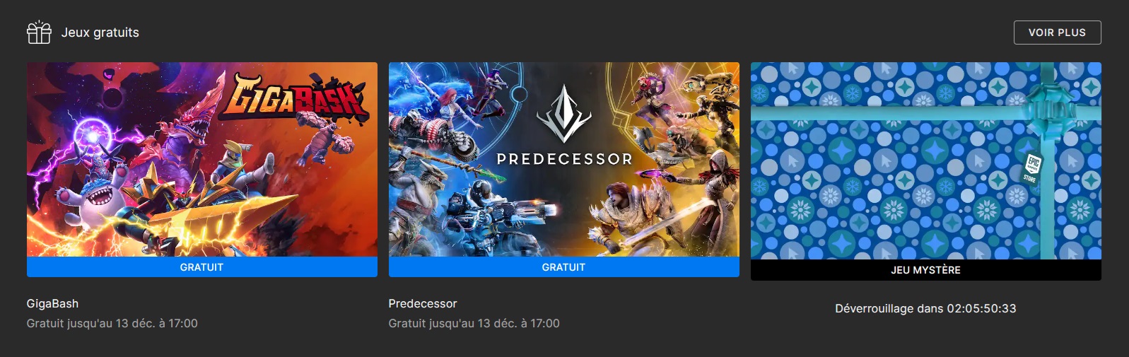 découvrez les meilleurs jeux gratuits disponibles sur epic games ! profitez chaque semaine de nouvelles offres, téléchargez vos jeux préférés sans frais et enrichissez votre bibliothèque facilement. ne ratez aucun bon plan jeux vidéo sur epic games store.