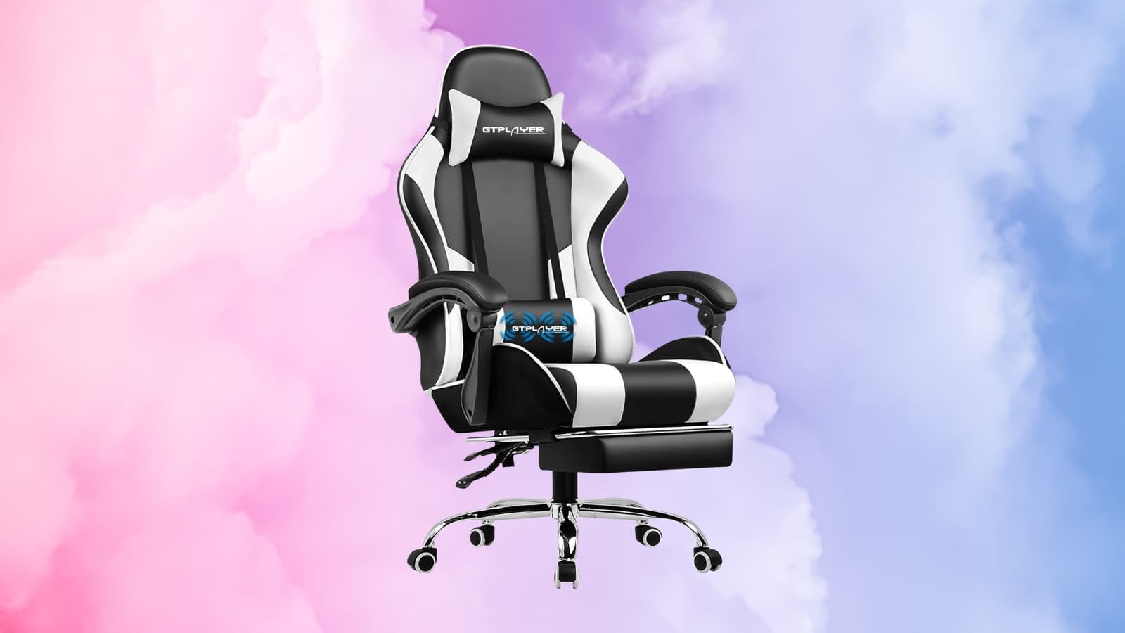 Fauteuil Paresseux Chaise De Sol Pivotante 360° Yaheetech - Dossier Réglable 6 Positions, Accoudoirs Avec Poche, Pliable (noir/rouge) Chaise Salon Sol